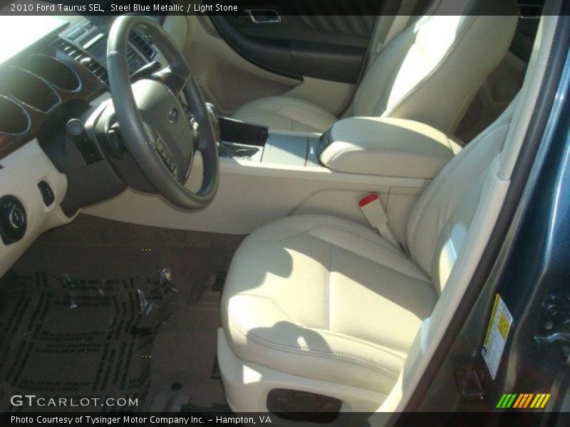 Steel Blue Metallic / Light Stone 2010 Ford Taurus SEL