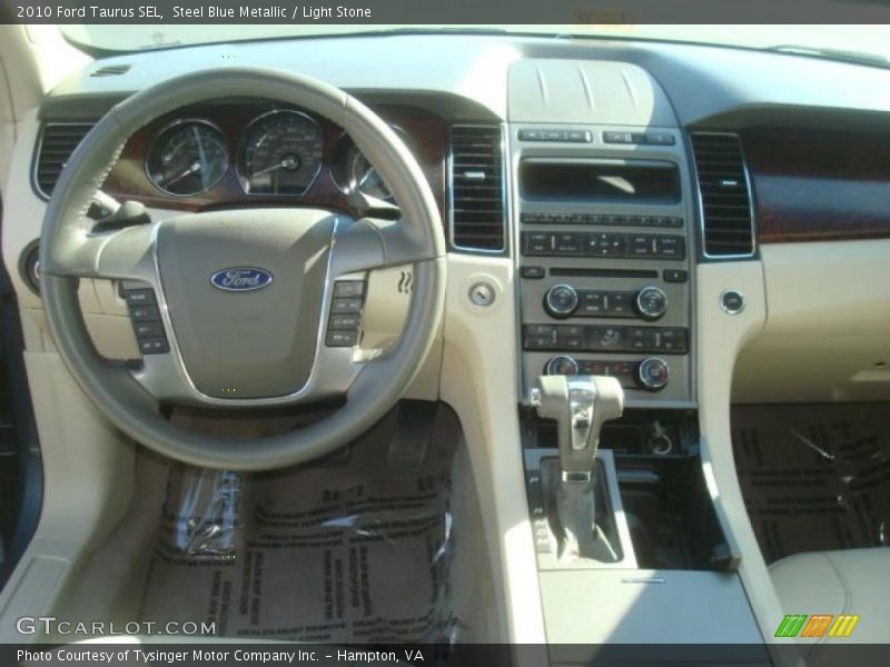 Steel Blue Metallic / Light Stone 2010 Ford Taurus SEL