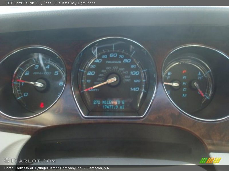Steel Blue Metallic / Light Stone 2010 Ford Taurus SEL