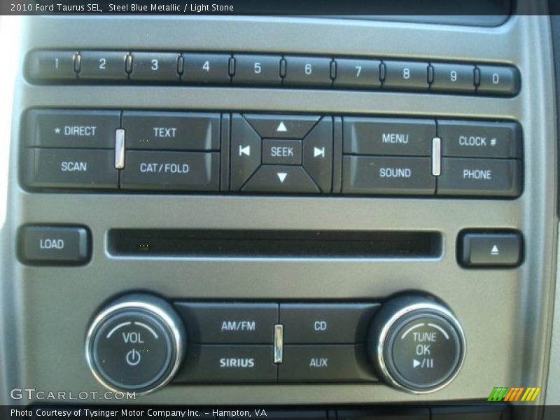 Steel Blue Metallic / Light Stone 2010 Ford Taurus SEL