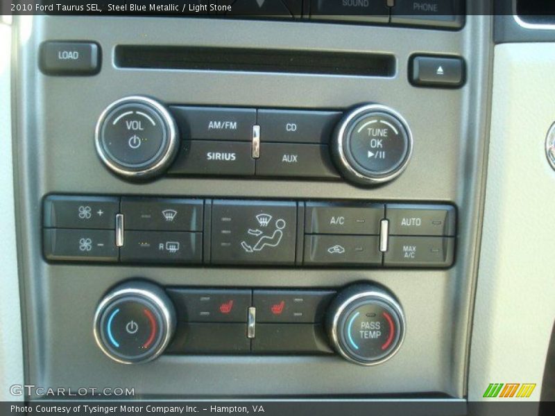 Steel Blue Metallic / Light Stone 2010 Ford Taurus SEL