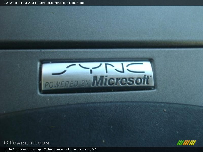 Steel Blue Metallic / Light Stone 2010 Ford Taurus SEL
