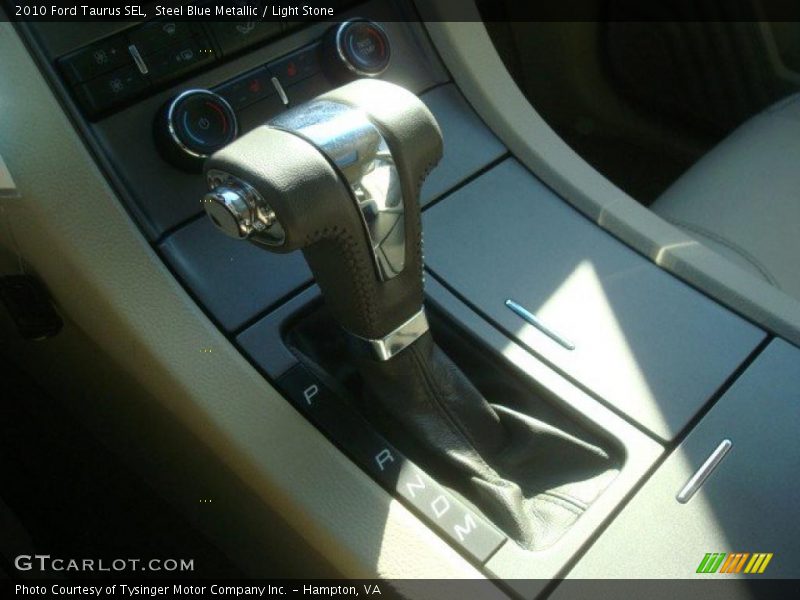 Steel Blue Metallic / Light Stone 2010 Ford Taurus SEL
