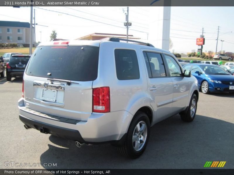 Alabaster Silver Metallic / Gray 2011 Honda Pilot EX-L