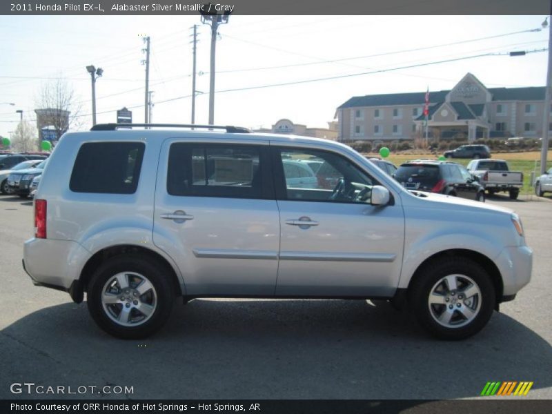 Alabaster Silver Metallic / Gray 2011 Honda Pilot EX-L