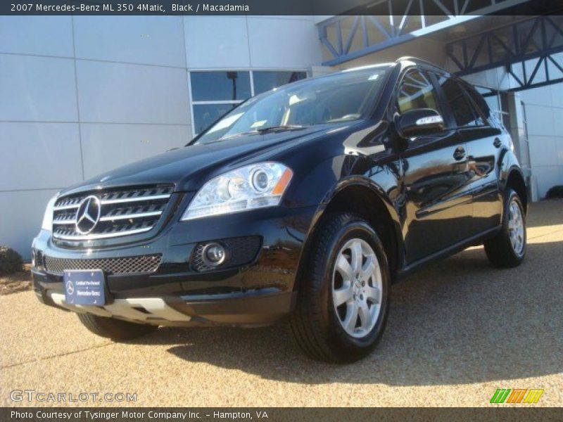 Black / Macadamia 2007 Mercedes-Benz ML 350 4Matic