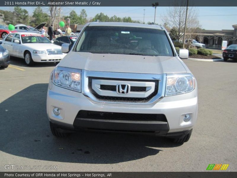 Alabaster Silver Metallic / Gray 2011 Honda Pilot EX-L