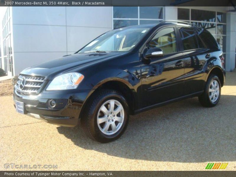 Black / Macadamia 2007 Mercedes-Benz ML 350 4Matic