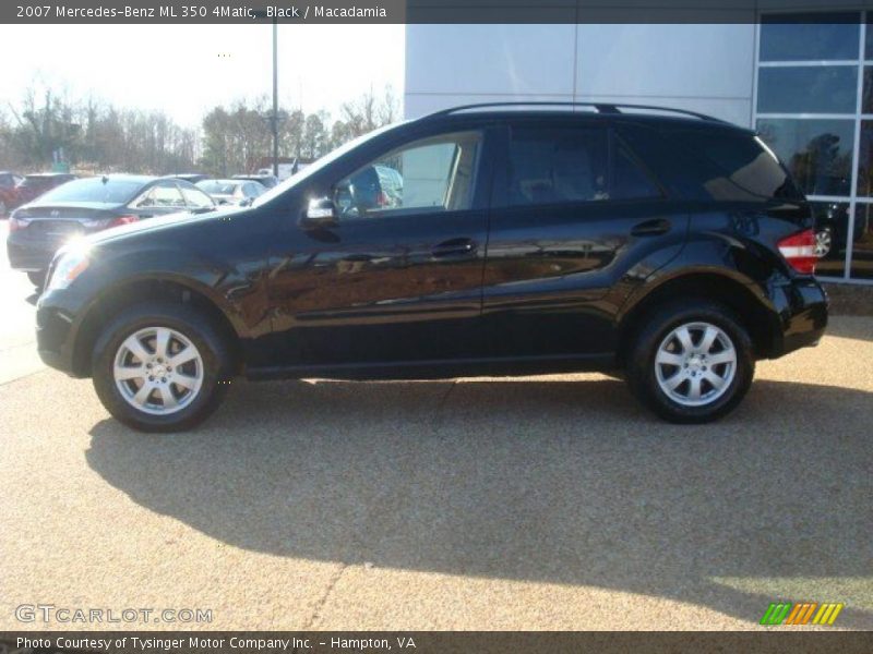 Black / Macadamia 2007 Mercedes-Benz ML 350 4Matic