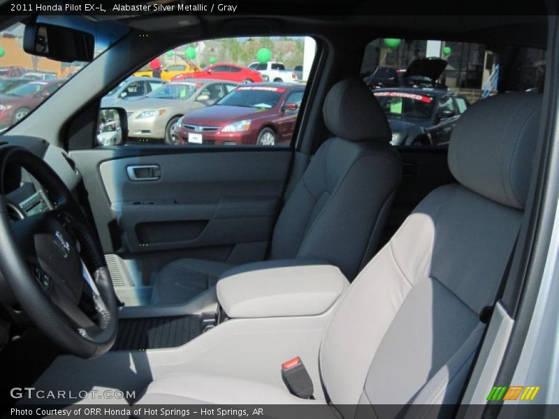 Alabaster Silver Metallic / Gray 2011 Honda Pilot EX-L