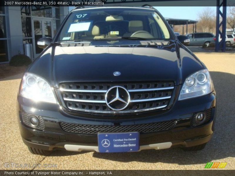 Black / Macadamia 2007 Mercedes-Benz ML 350 4Matic