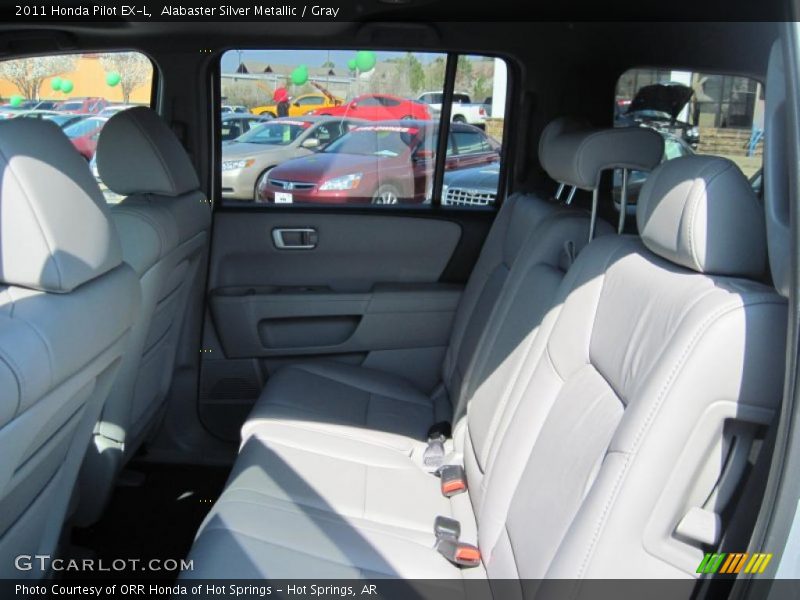 Alabaster Silver Metallic / Gray 2011 Honda Pilot EX-L