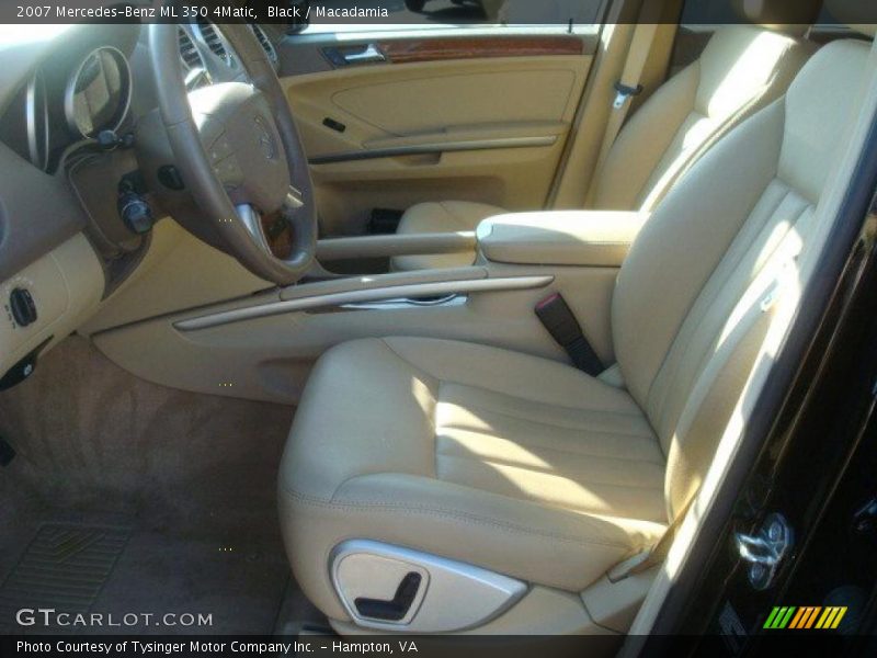 Black / Macadamia 2007 Mercedes-Benz ML 350 4Matic