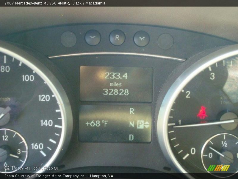 Black / Macadamia 2007 Mercedes-Benz ML 350 4Matic