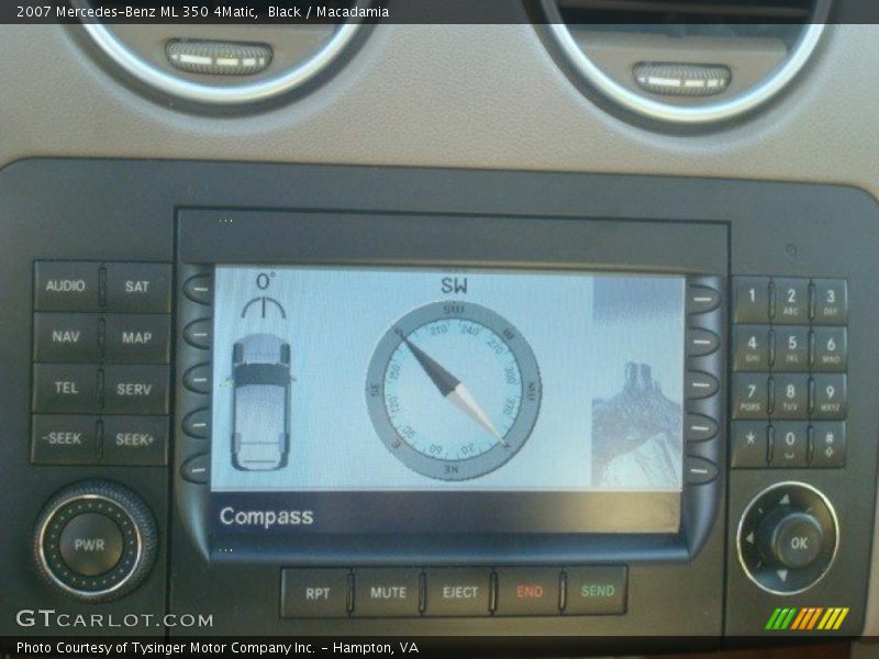Black / Macadamia 2007 Mercedes-Benz ML 350 4Matic