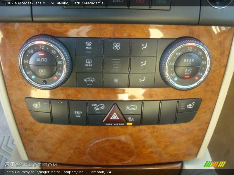 Black / Macadamia 2007 Mercedes-Benz ML 350 4Matic