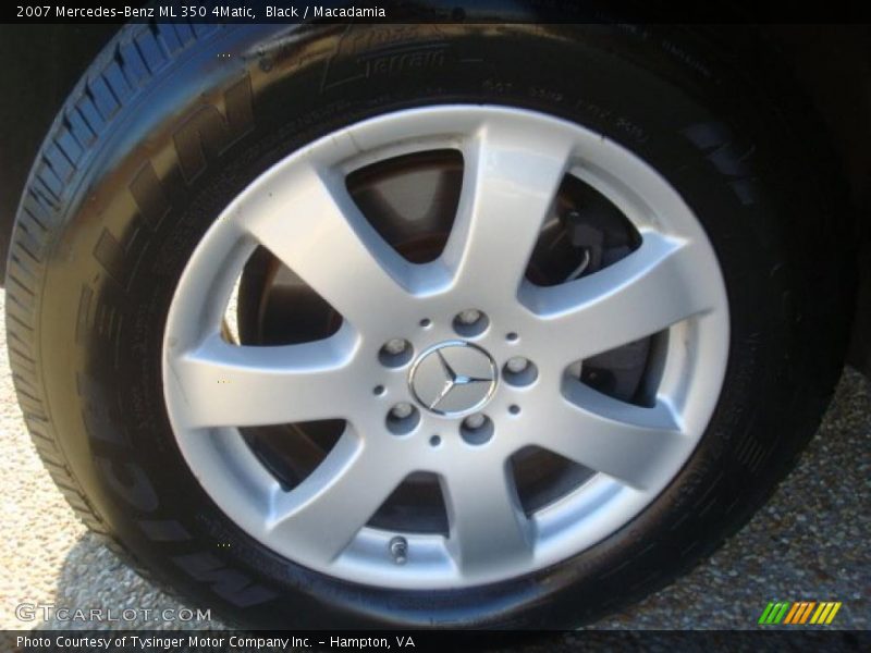 Black / Macadamia 2007 Mercedes-Benz ML 350 4Matic