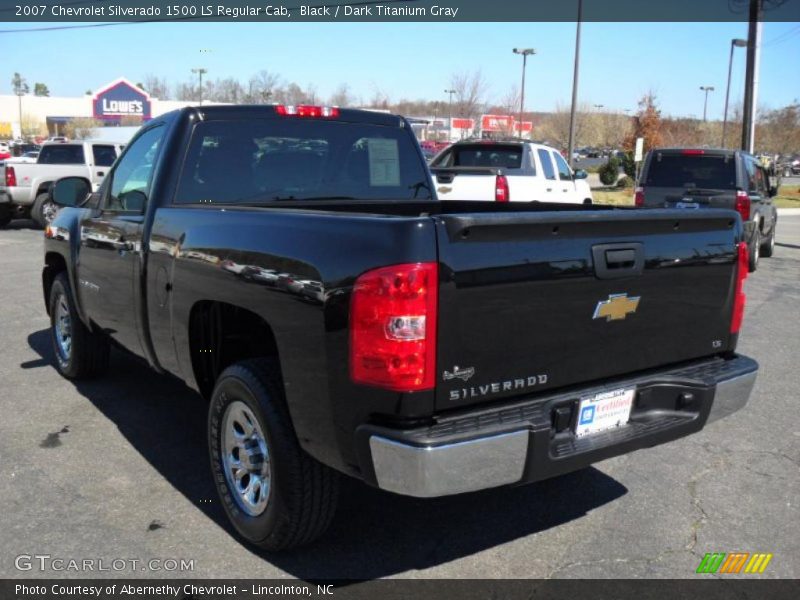 Black / Dark Titanium Gray 2007 Chevrolet Silverado 1500 LS Regular Cab