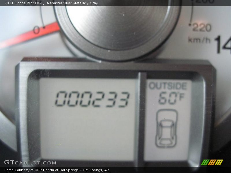 Alabaster Silver Metallic / Gray 2011 Honda Pilot EX-L