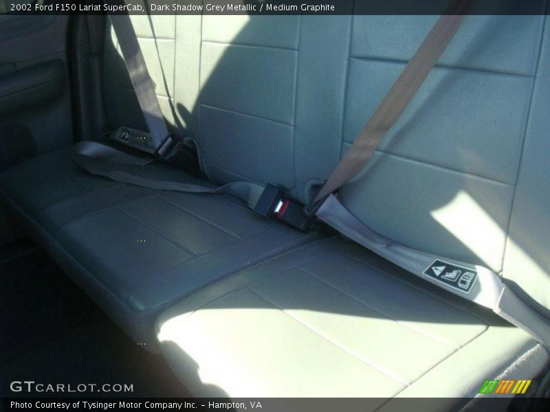 Dark Shadow Grey Metallic / Medium Graphite 2002 Ford F150 Lariat SuperCab