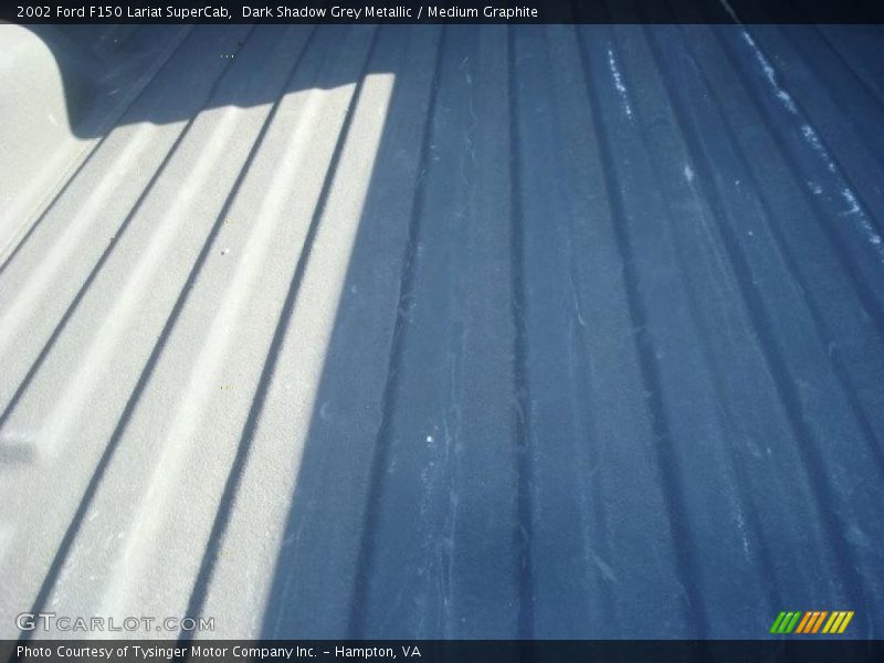 Dark Shadow Grey Metallic / Medium Graphite 2002 Ford F150 Lariat SuperCab