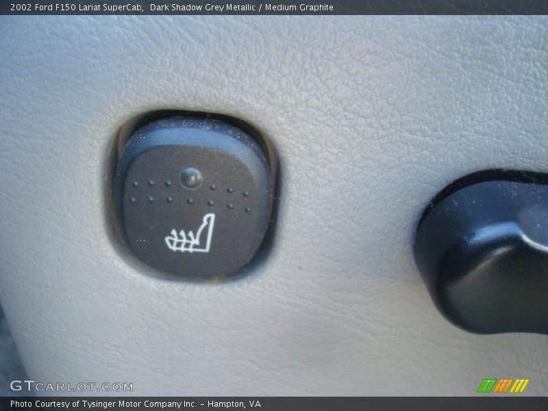 Dark Shadow Grey Metallic / Medium Graphite 2002 Ford F150 Lariat SuperCab