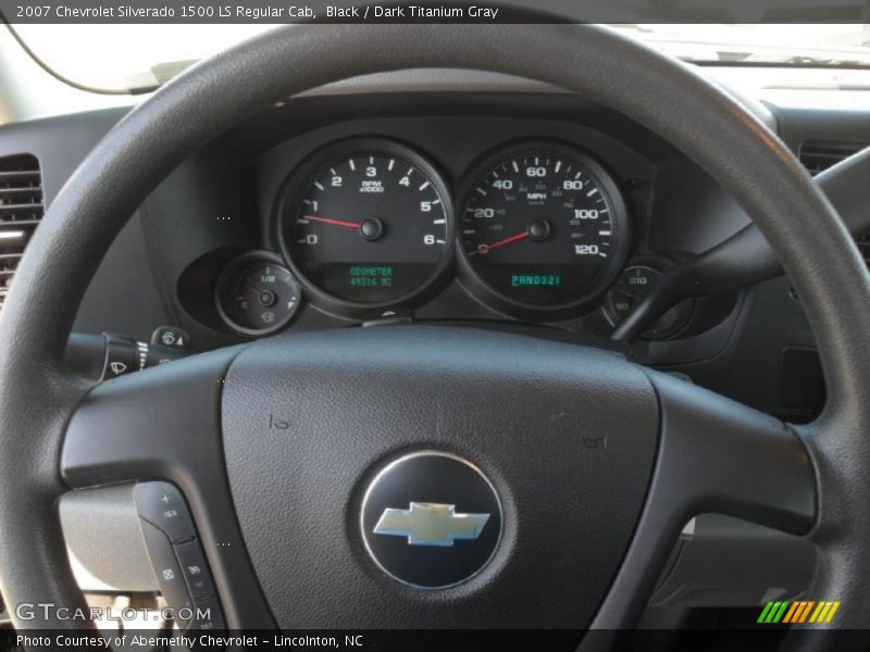 Black / Dark Titanium Gray 2007 Chevrolet Silverado 1500 LS Regular Cab