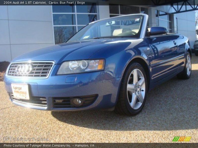 Caribic Blue Pearl / Beige 2004 Audi A4 1.8T Cabriolet