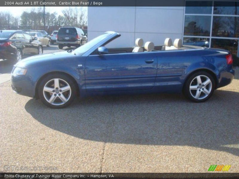 Caribic Blue Pearl / Beige 2004 Audi A4 1.8T Cabriolet