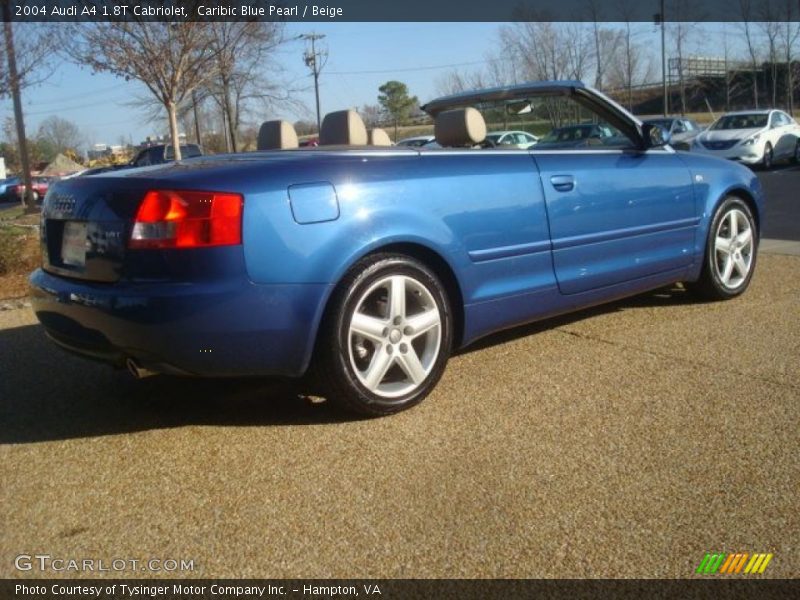 Caribic Blue Pearl / Beige 2004 Audi A4 1.8T Cabriolet