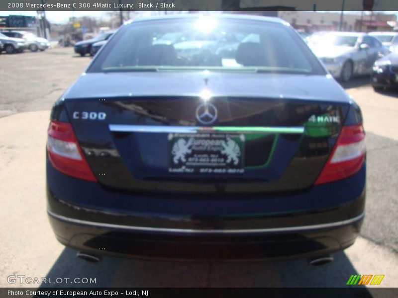 Black / Black 2008 Mercedes-Benz C 300 4Matic Luxury