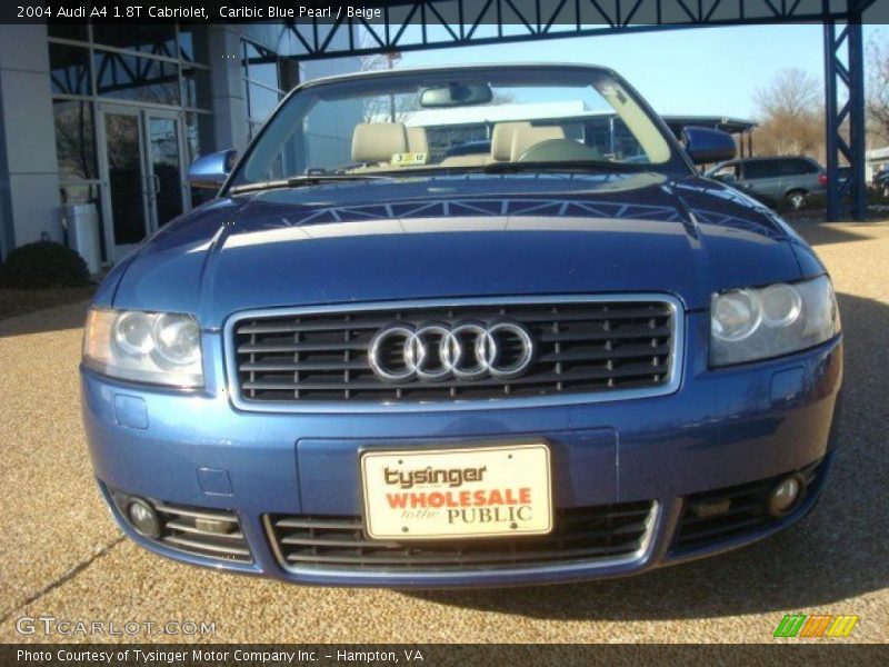 Caribic Blue Pearl / Beige 2004 Audi A4 1.8T Cabriolet