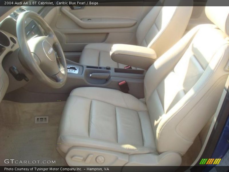Caribic Blue Pearl / Beige 2004 Audi A4 1.8T Cabriolet