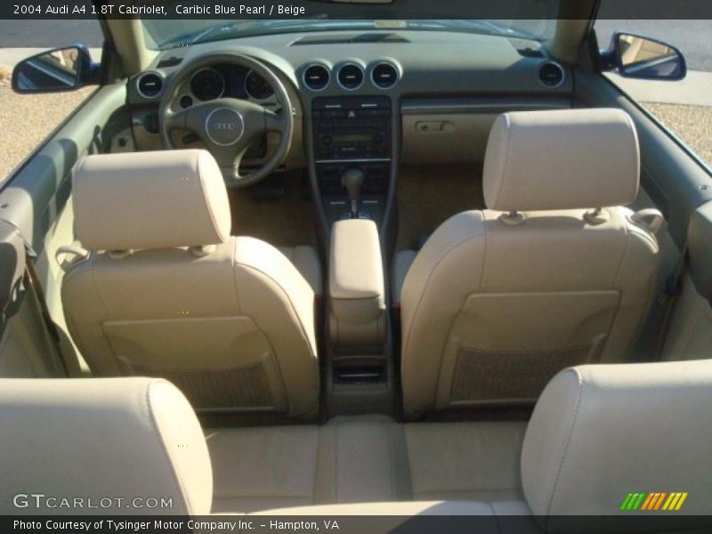 Caribic Blue Pearl / Beige 2004 Audi A4 1.8T Cabriolet
