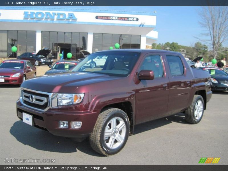 Dark Cherry Pearl / Beige 2011 Honda Ridgeline RTL