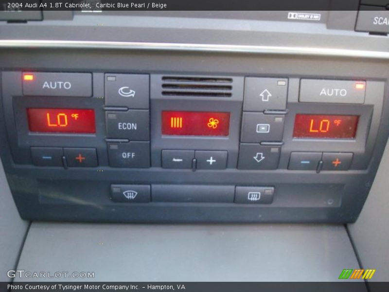 Controls of 2004 A4 1.8T Cabriolet