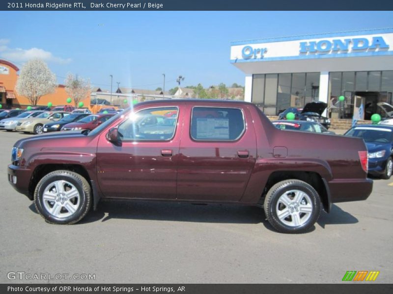 Dark Cherry Pearl / Beige 2011 Honda Ridgeline RTL