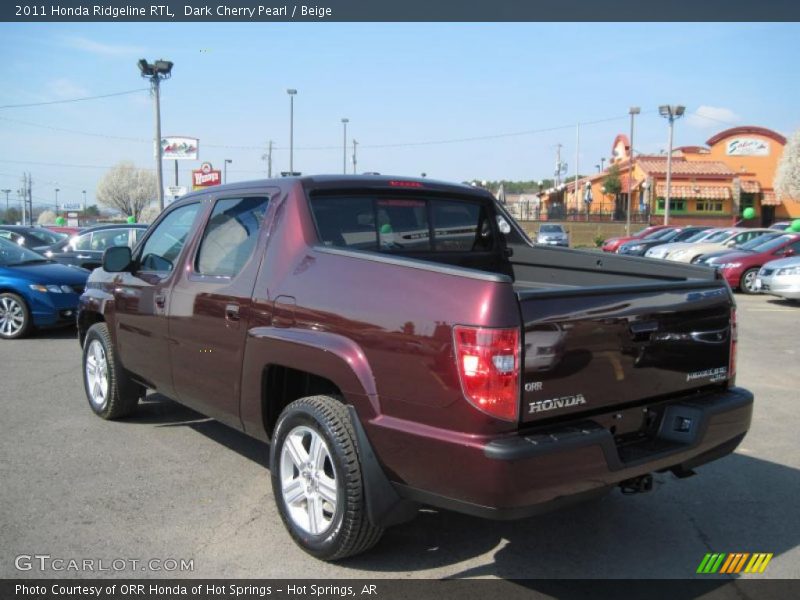 Dark Cherry Pearl / Beige 2011 Honda Ridgeline RTL