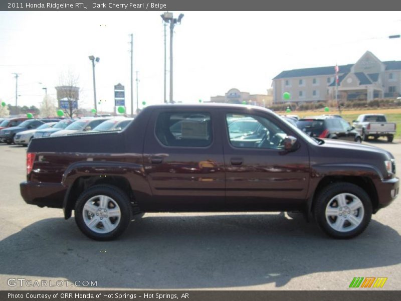 Dark Cherry Pearl / Beige 2011 Honda Ridgeline RTL