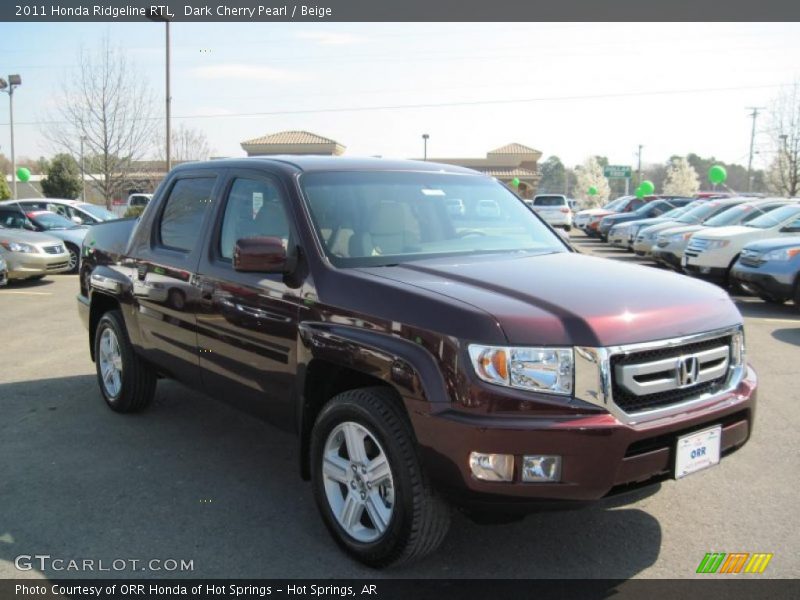 Dark Cherry Pearl / Beige 2011 Honda Ridgeline RTL