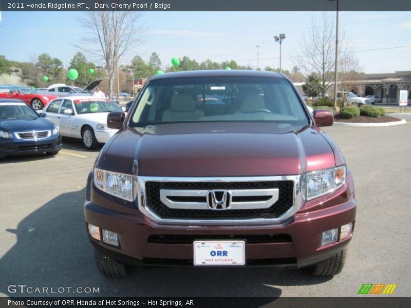 Dark Cherry Pearl / Beige 2011 Honda Ridgeline RTL