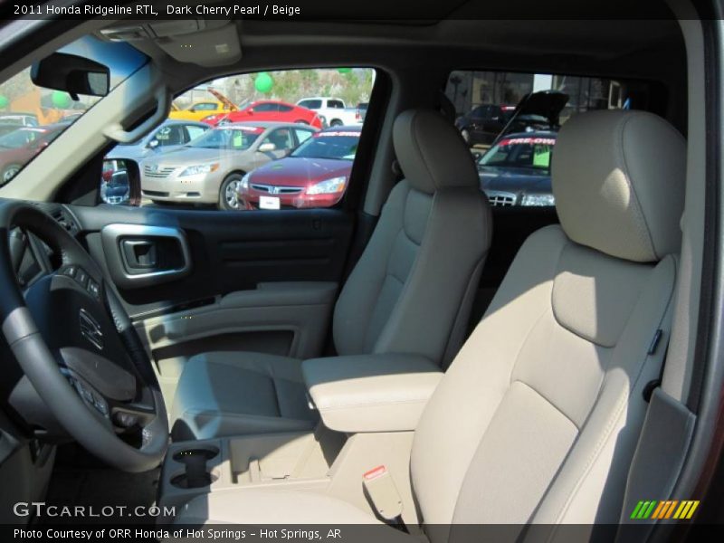 Dark Cherry Pearl / Beige 2011 Honda Ridgeline RTL