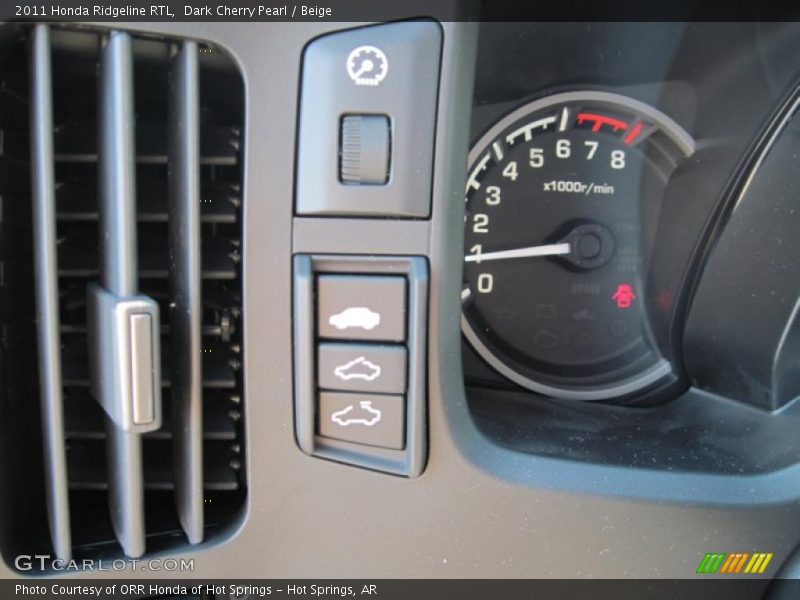 Dark Cherry Pearl / Beige 2011 Honda Ridgeline RTL