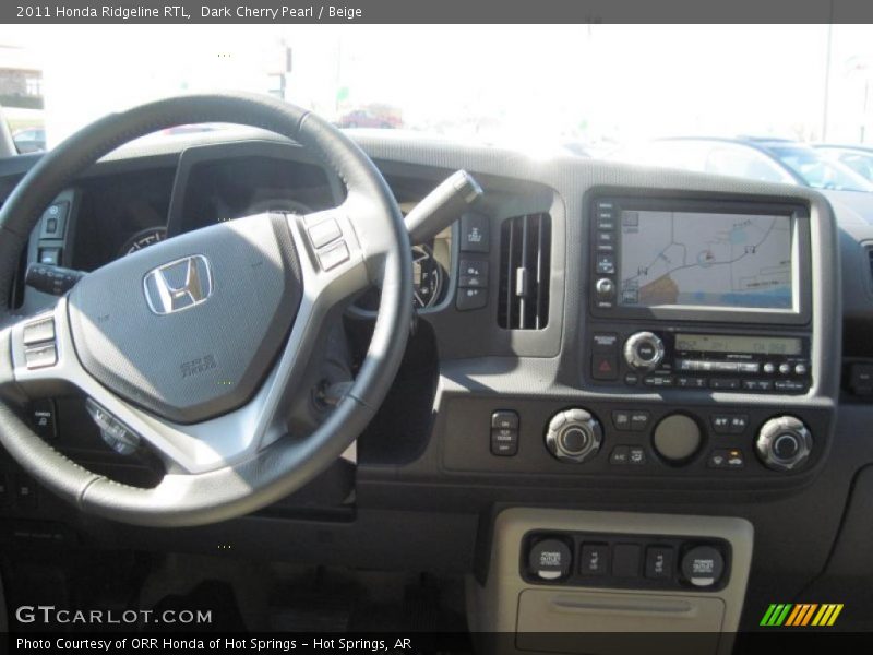 Dark Cherry Pearl / Beige 2011 Honda Ridgeline RTL