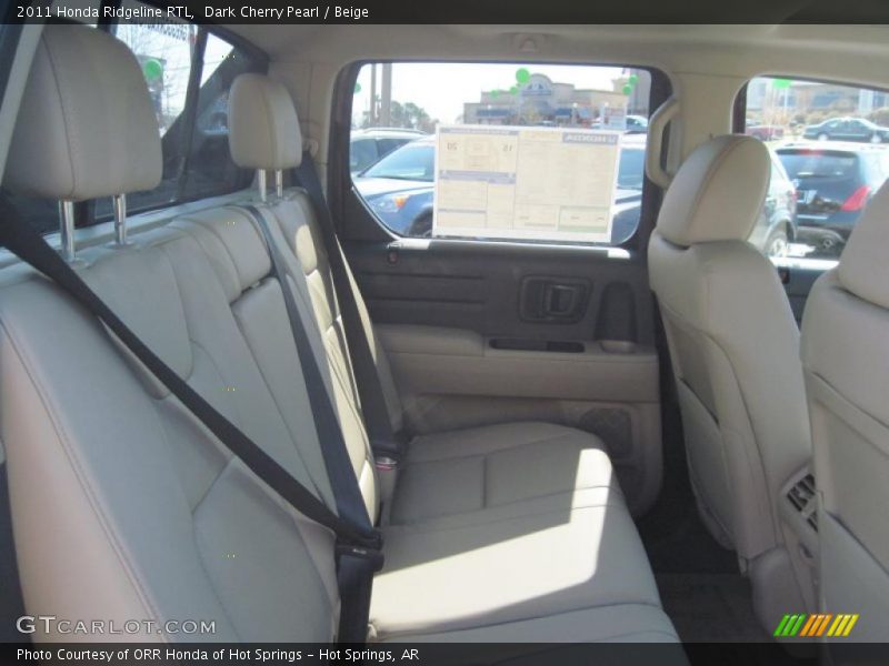 Dark Cherry Pearl / Beige 2011 Honda Ridgeline RTL