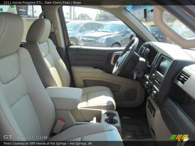 Dark Cherry Pearl / Beige 2011 Honda Ridgeline RTL