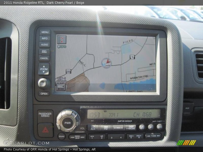 Navigation of 2011 Ridgeline RTL