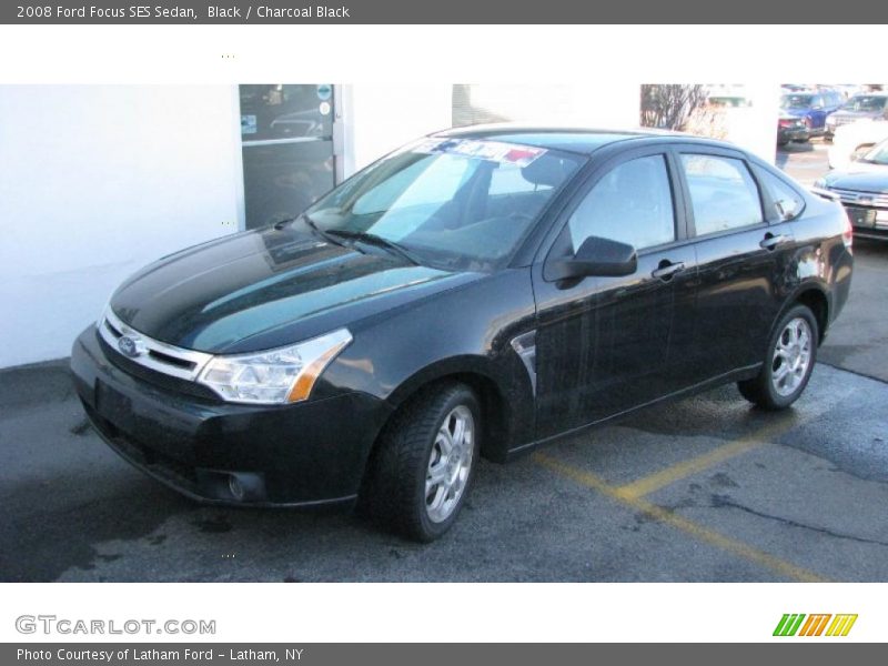Black / Charcoal Black 2008 Ford Focus SES Sedan