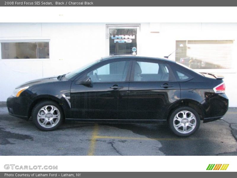 Black / Charcoal Black 2008 Ford Focus SES Sedan