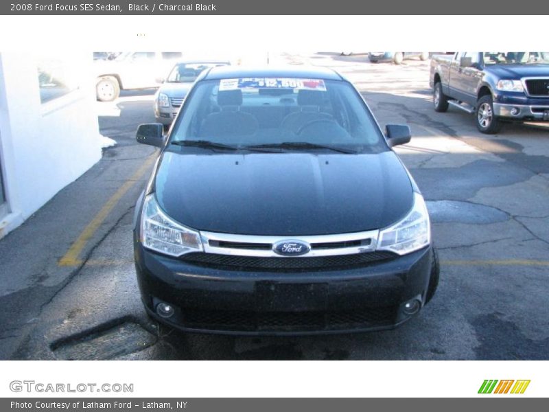 Black / Charcoal Black 2008 Ford Focus SES Sedan